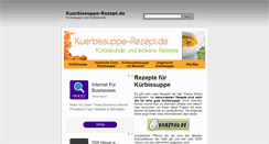 Desktop Screenshot of kuerbissuppe-rezept.de